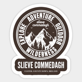 Slieve Commedagh Mountain, Ireland Mountains Sticker